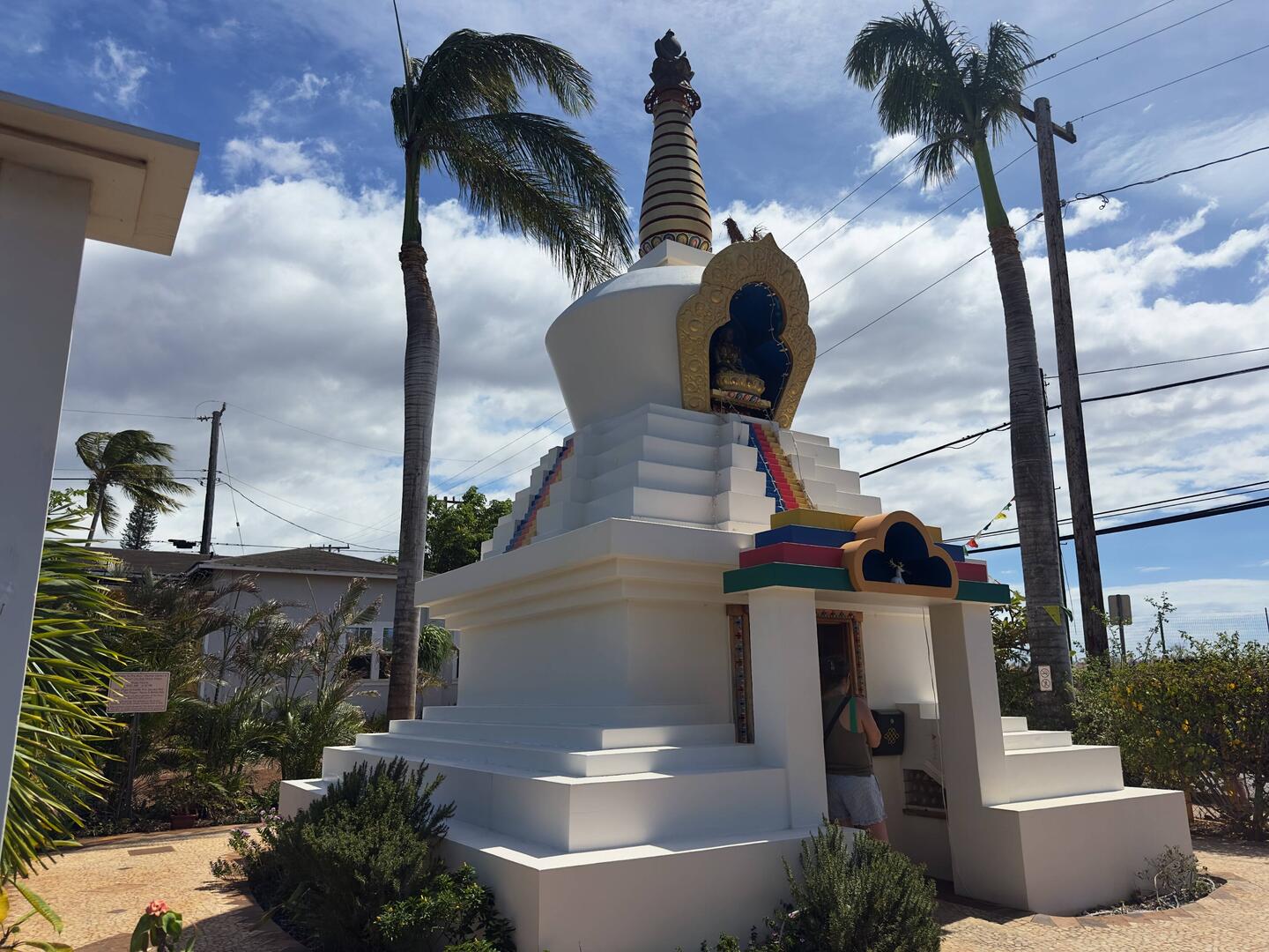 The stupa at the Maui Dharma Center in Pāʻia.