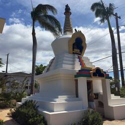 The stupa at the Maui Dharma Center in Pāʻia.