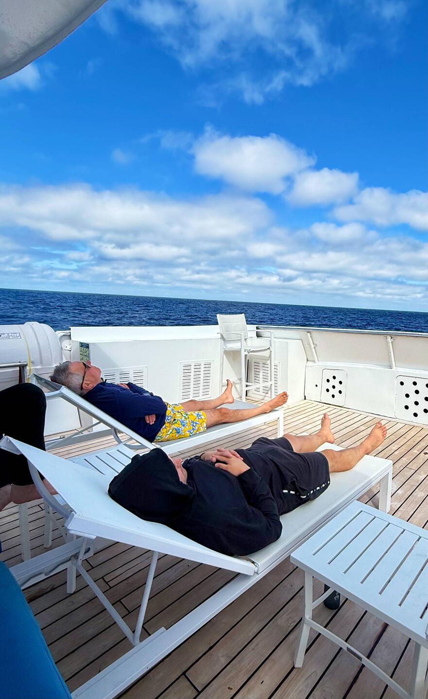 Jetzt steht erst mal 16 Stunden Überfahrt auf dem Programm