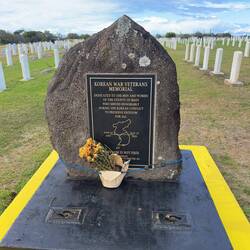 The Korean War memorial at the Maui Veterans Cemetery.