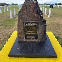 The World War I memorial at the Maui Veterans Cemetery.