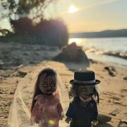 Überall Herzchen: Sonne und Strand