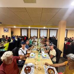 The Pilgrim's dinner at our hostel