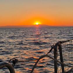 Immer wieder ein Highlight - Sonnenaufgang auf dem Meer