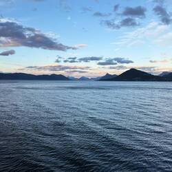 Sunset views from our ferry