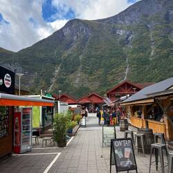 Flåm was so cute, and surrounded by massive mountains on all sides