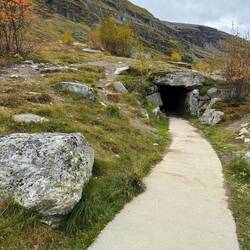 Artificial cave at Vedahaugane