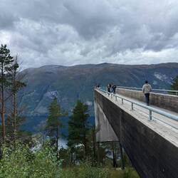 This was the walkway out to the viewpoint; super cool engineering!