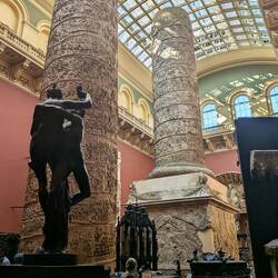 In one of the cast galleries - reproduction of Trajan's column in two parts.