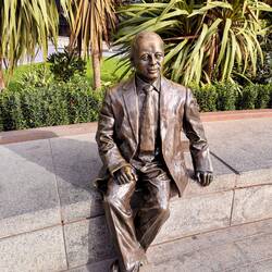 Sir Simon Milton. - his determination helped to create the beautiful Merchant Square area I have en.