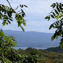 Blick von oben auf die Bucht