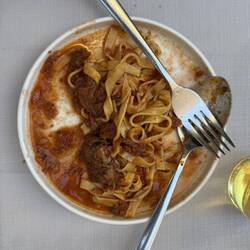 Pasta mit Brisket