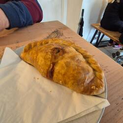 We couldn't leave Cornwall without having a Cornish pasty!