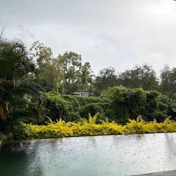 Regen am Tag der Abreise