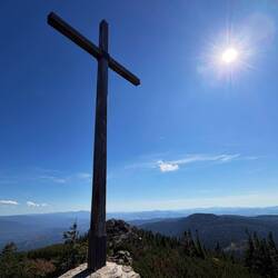 Gipfelkreuz des großen Arber