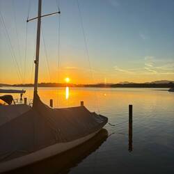 Sonnenaufgang am Bodensee