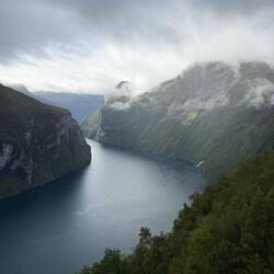 Viewpoint views of the fjord