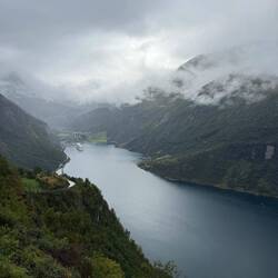 Viewpoint views of Geiranger