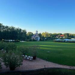 Blick vom Balkon meines Zimmers