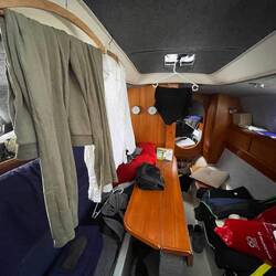 Trocknen der Wäsche in der Kabine