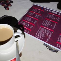 Tee im K6 Hotel bei Stromausfall