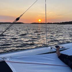 Wunderschöner Sonnenuntergang - aber kalt!