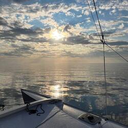 Morgenstimmung am letzten Segeltag