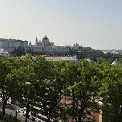 Big square building on the left is the Palace