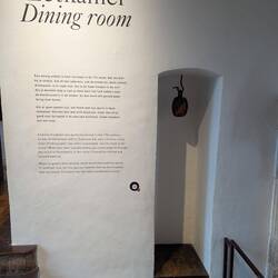 This talked about how they would have alcohol hanging here and sent to the basement to be refilled