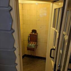 Eavesdropping call redirection booth.
