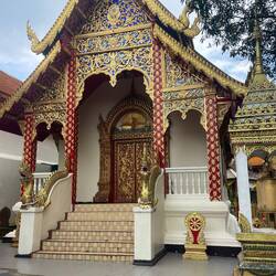 Really liked the peacock above the door