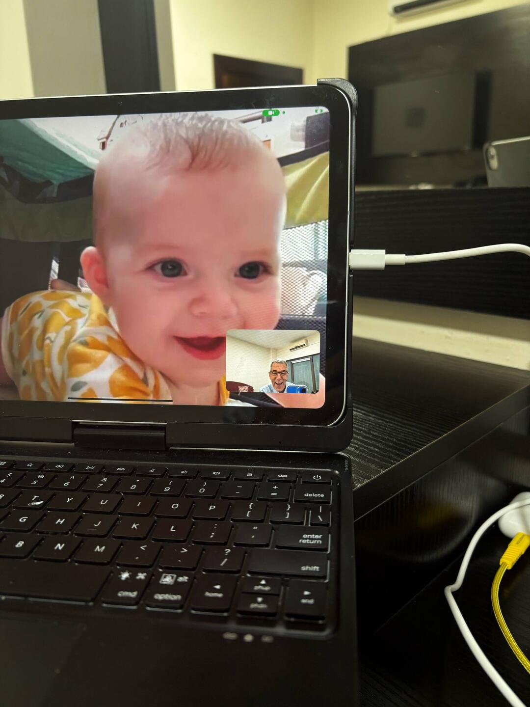 Who's happier? Me or her?