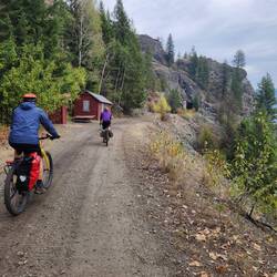 Approaching the bunkhouse