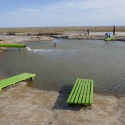 The local hot springs (60 degrees C). Enjoyed by locals
