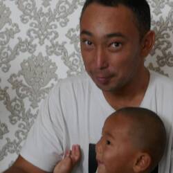 Our host (qualified gas engineer) who doesn't think his sons will stay in this harsh area