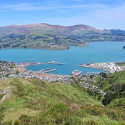Lyttleton from the summit of Mt Cavendish