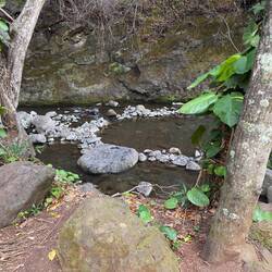 The stream next to Kepaniwai Park.