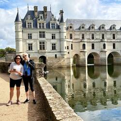Two Logan princesses at Chenonceau