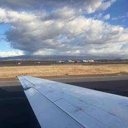 HA355 taxiing to the runway at OGG.