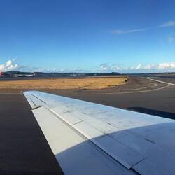 HA355 taxiing to the runway at OGG.