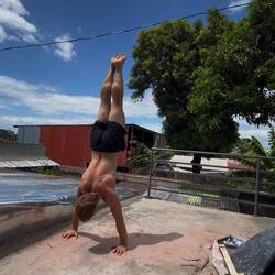 Workout auf meinem Balkon