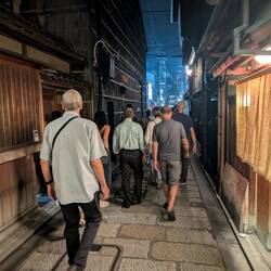 On the Gion Geisha District walking tour