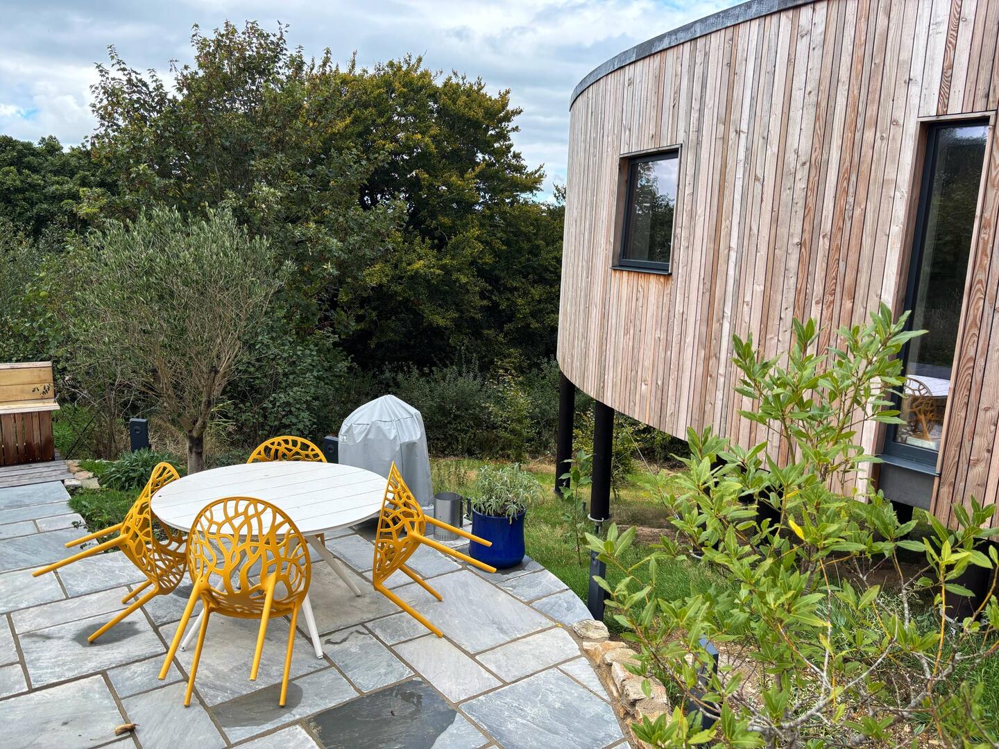 Nice seating area next to our treehouse do hope we get some sun!