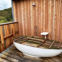Feeling a bit chilly for the outside bath!