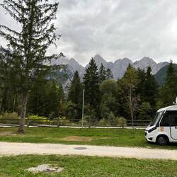 Blick vom Camping Platz