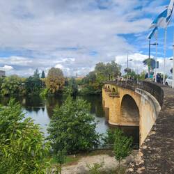 Bridge unto Cahors over the Lot river