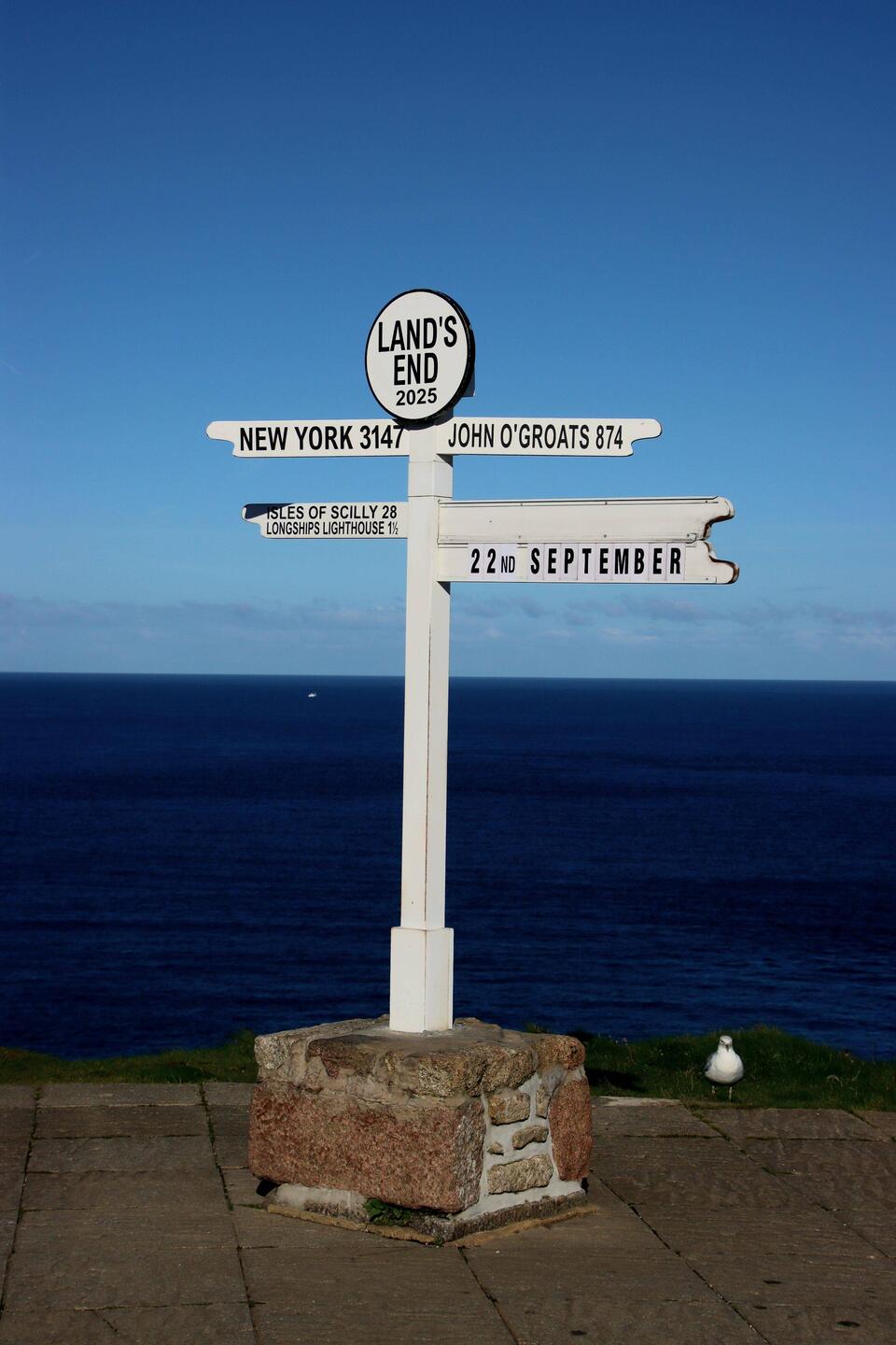 Land's End signpost