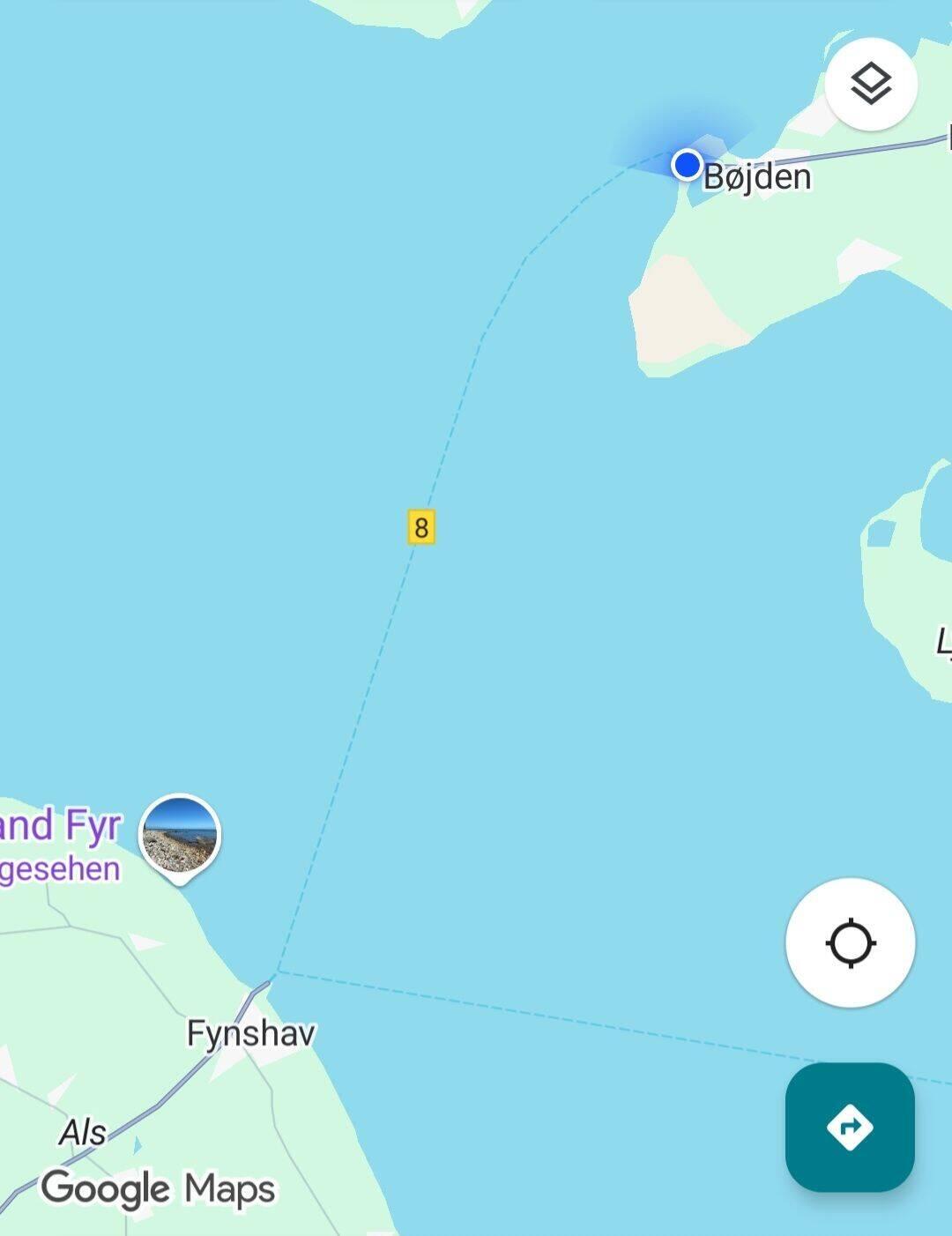 Unsere Fährroute