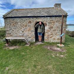 Laut Komoot das Haus am Ende der Welt und ehemaliges Wachhaus aus dem 17.Jh