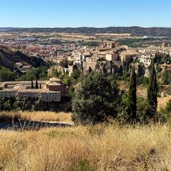 Old town Cuenca on the hill, new town down in the valley